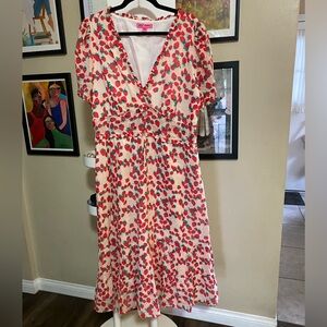 Betsey Johnson Berry Midi Dress (A009)